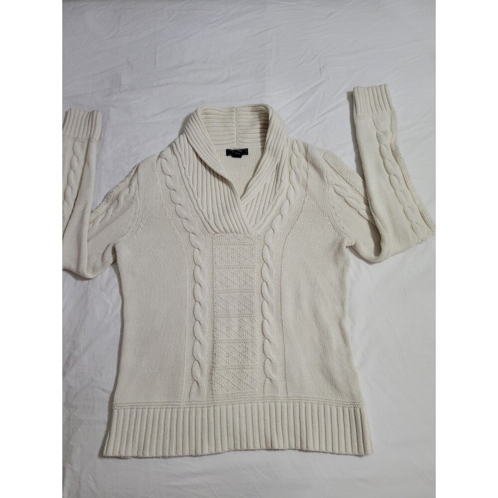 Chaps Denim Womens Large Cottagecore Sweater Mostly Cotton (Chest 39 X 24 Long) - Picture 7 of 7